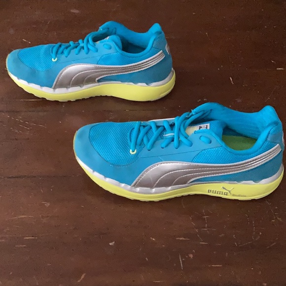 Puma Ortholite Teal Running Shoes - Picture 5 of 11